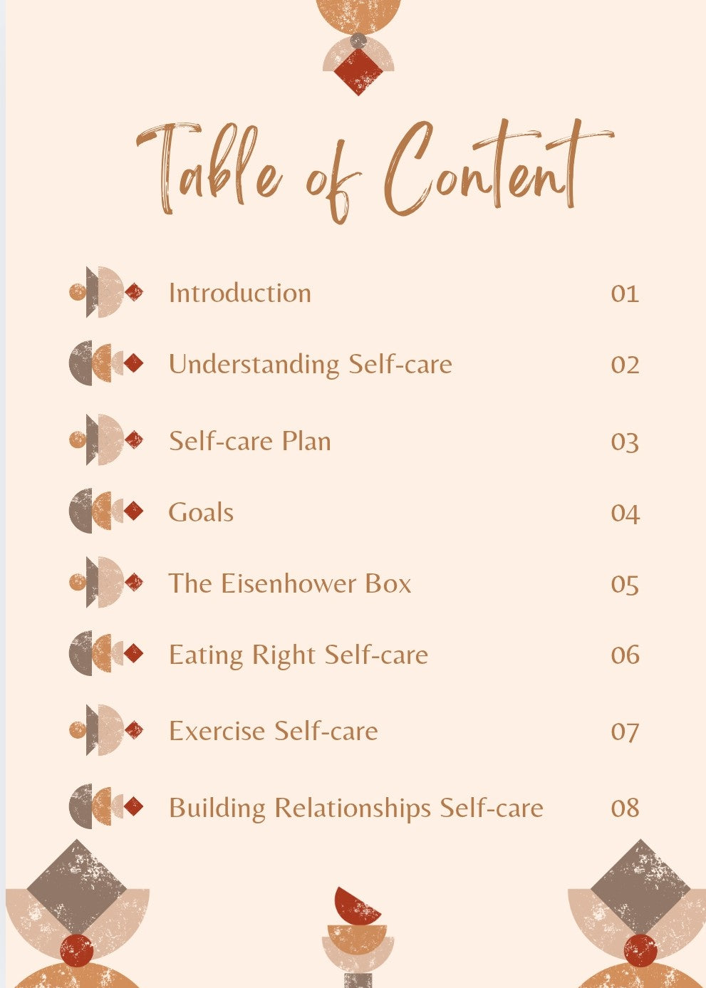 Student Nurse Self-Care Planner