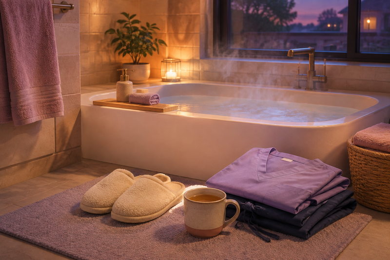 Why a Warm Bath Can Help After a Long Shift