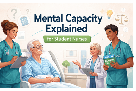 Student nurse supporting a patient during a mental capacity conversation