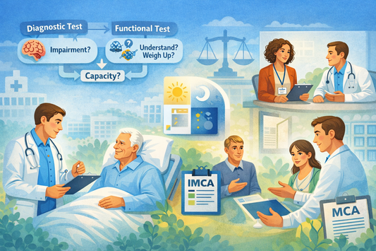 Student nurse observing a decision-specific capacity assessment