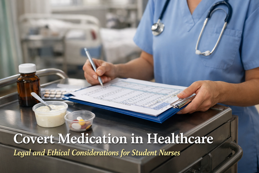 Healthcare team reviewing a covert medication plan with pharmacy input