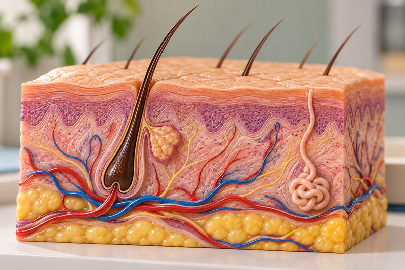 Skin Anatomy: Epidermis, Dermis and Subcutaneous Tissue