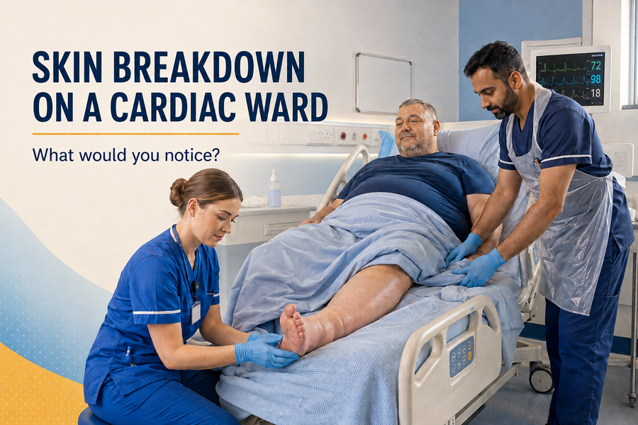 When Skin Breakdown Signals Deterioration: A Cardiac Ward Scenario