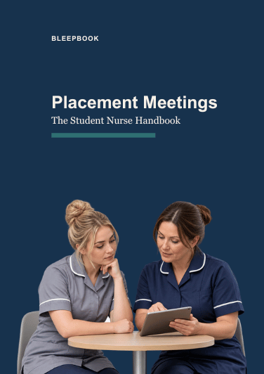 Bleepbook Placement Meetings student nurse handbook cover