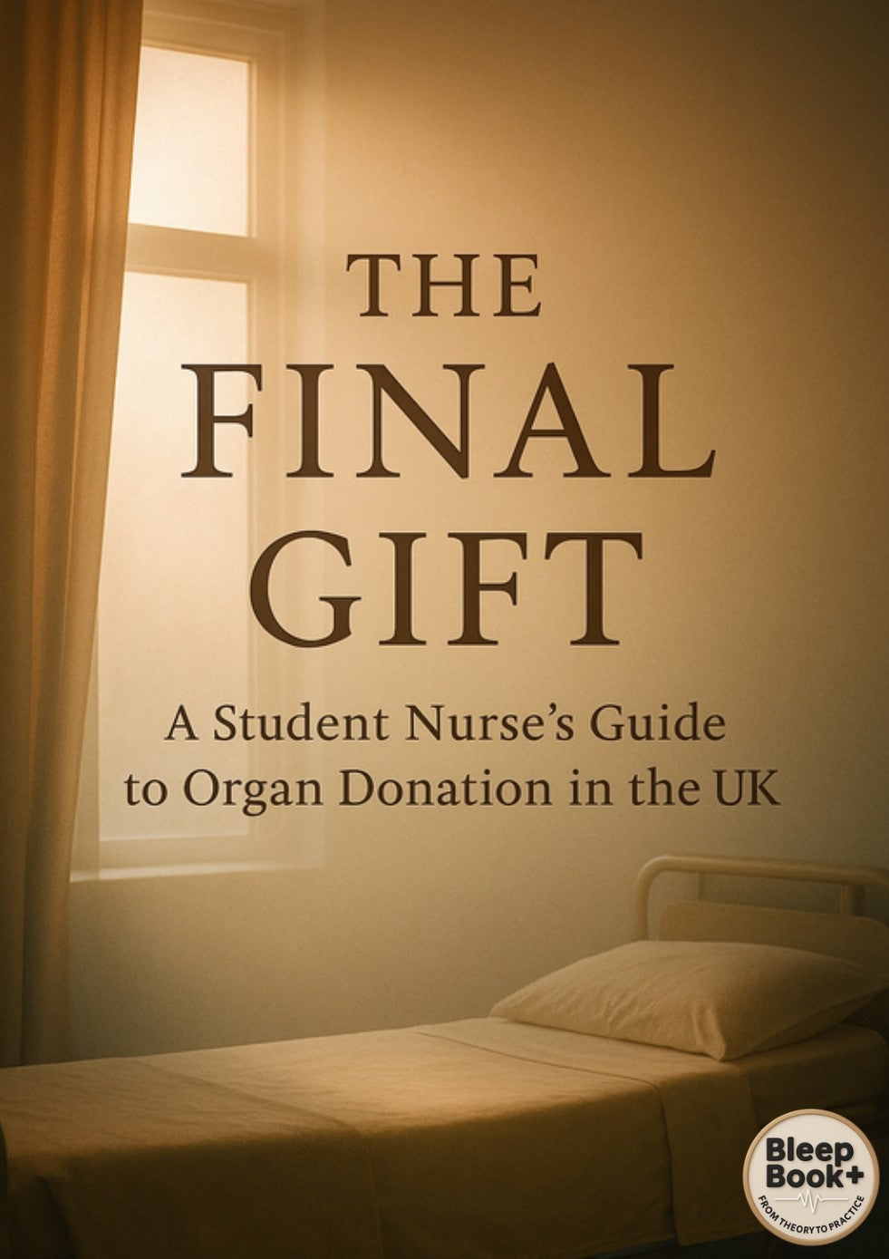 Bedroom with text overlay about a student nurse's guide to organ donation in the UK