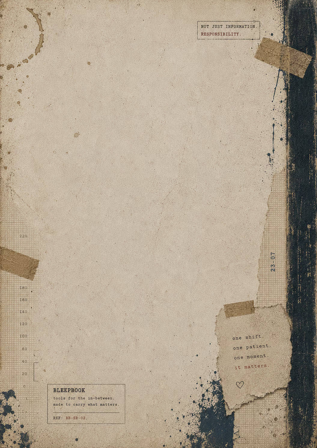 Vintage-style album cover with text and distressed elements