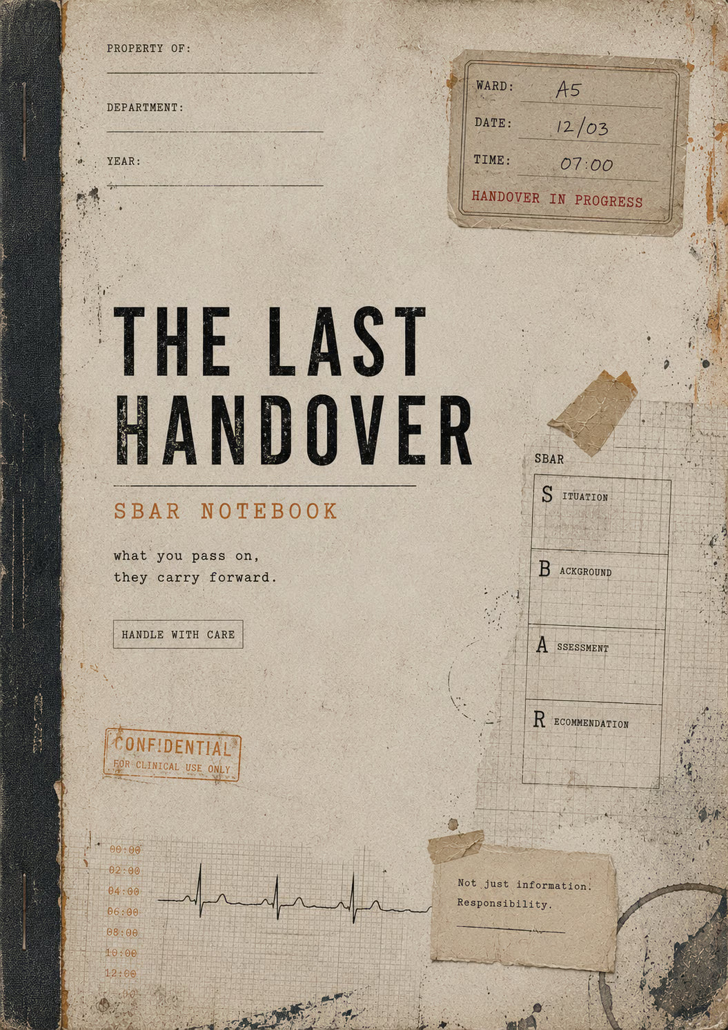 Book cover of 'The Last Handover' with vintage document design