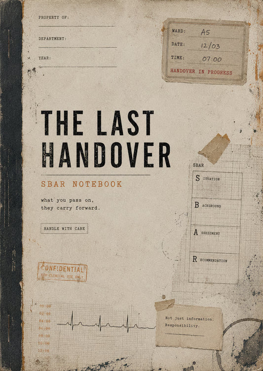 Book cover of 'The Last Handover' with vintage document design