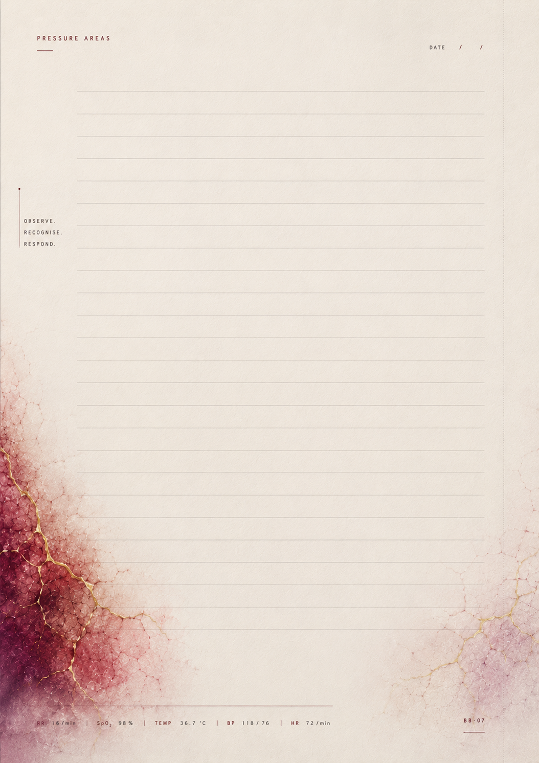 Abstract design with a gradient of pink and purple on a light background